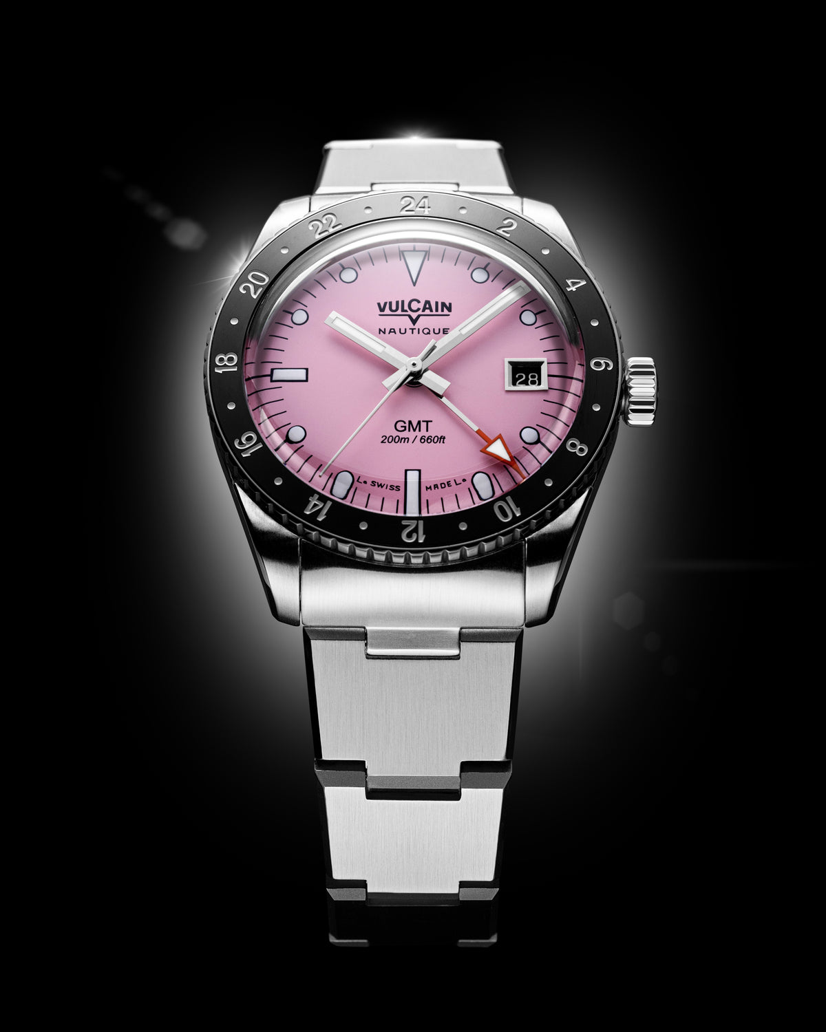 Vulcain Nautique Skindiver GMT Pink Limited Edition 680174BL7.BHM286