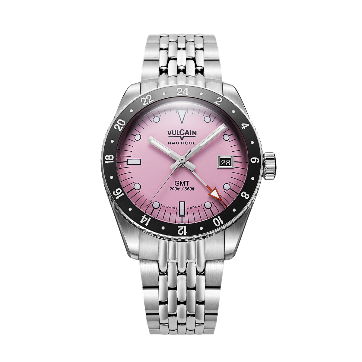 Vulcain Nautique Skindiver GMT Pink Limited Edition 680174BL7.BHM287