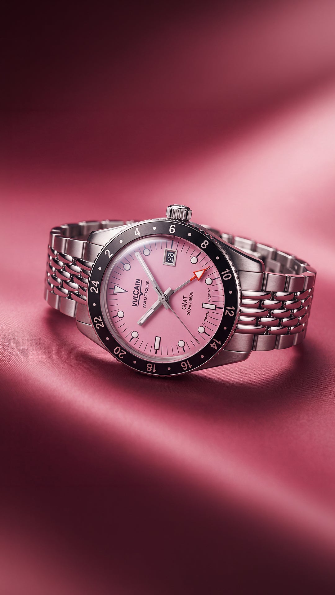 Vulcain Nautique Skindiver GMT Pink Limited Edition 680174BL7.BHM287