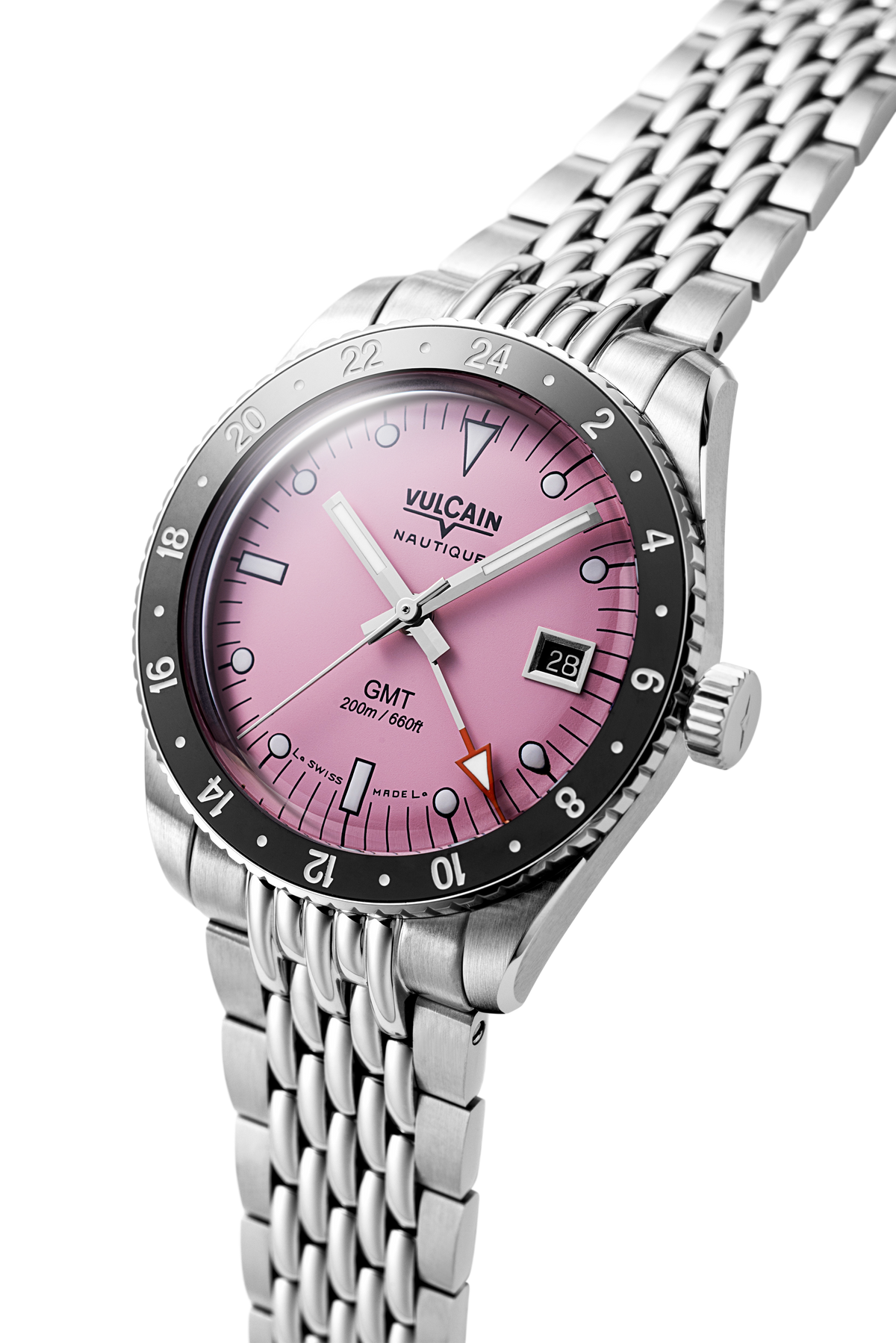 Vulcain Nautique Skindiver GMT Pink Limited Edition 680174BL7.BHM287