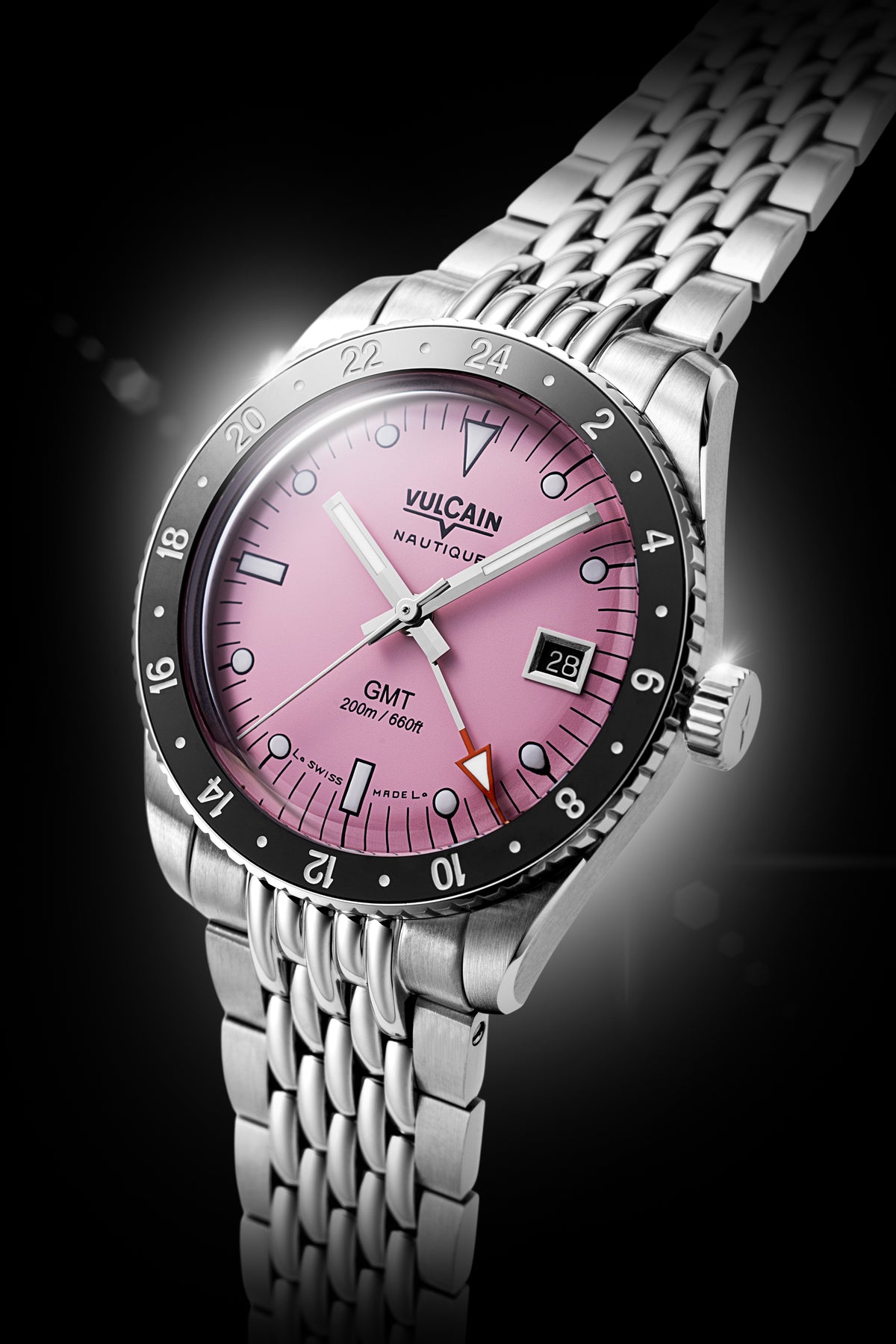 Vulcain Nautique Skindiver GMT Pink Limited Edition 680174BL7.BHM287
