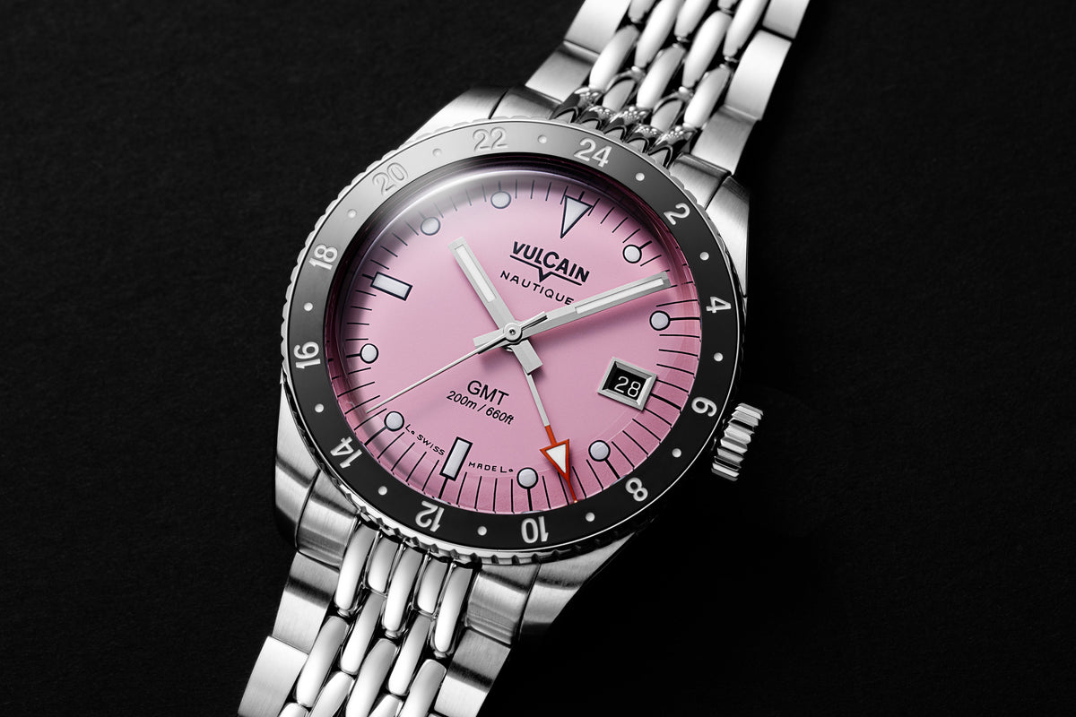 Vulcain Nautique Skindiver GMT Pink Limited Edition 680174BL7.BHM287