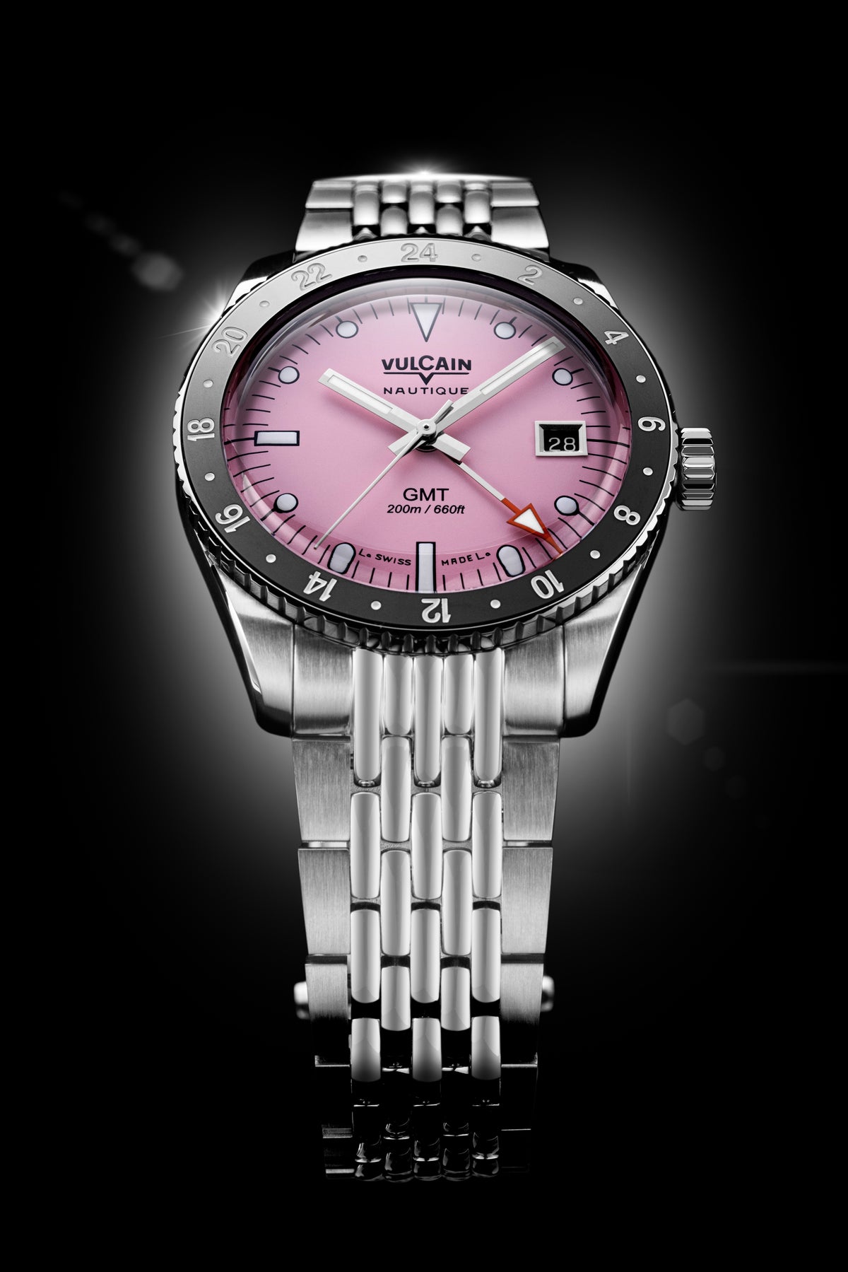 Vulcain Nautique Skindiver GMT Pink Limited Edition 680174BL7.BHM287