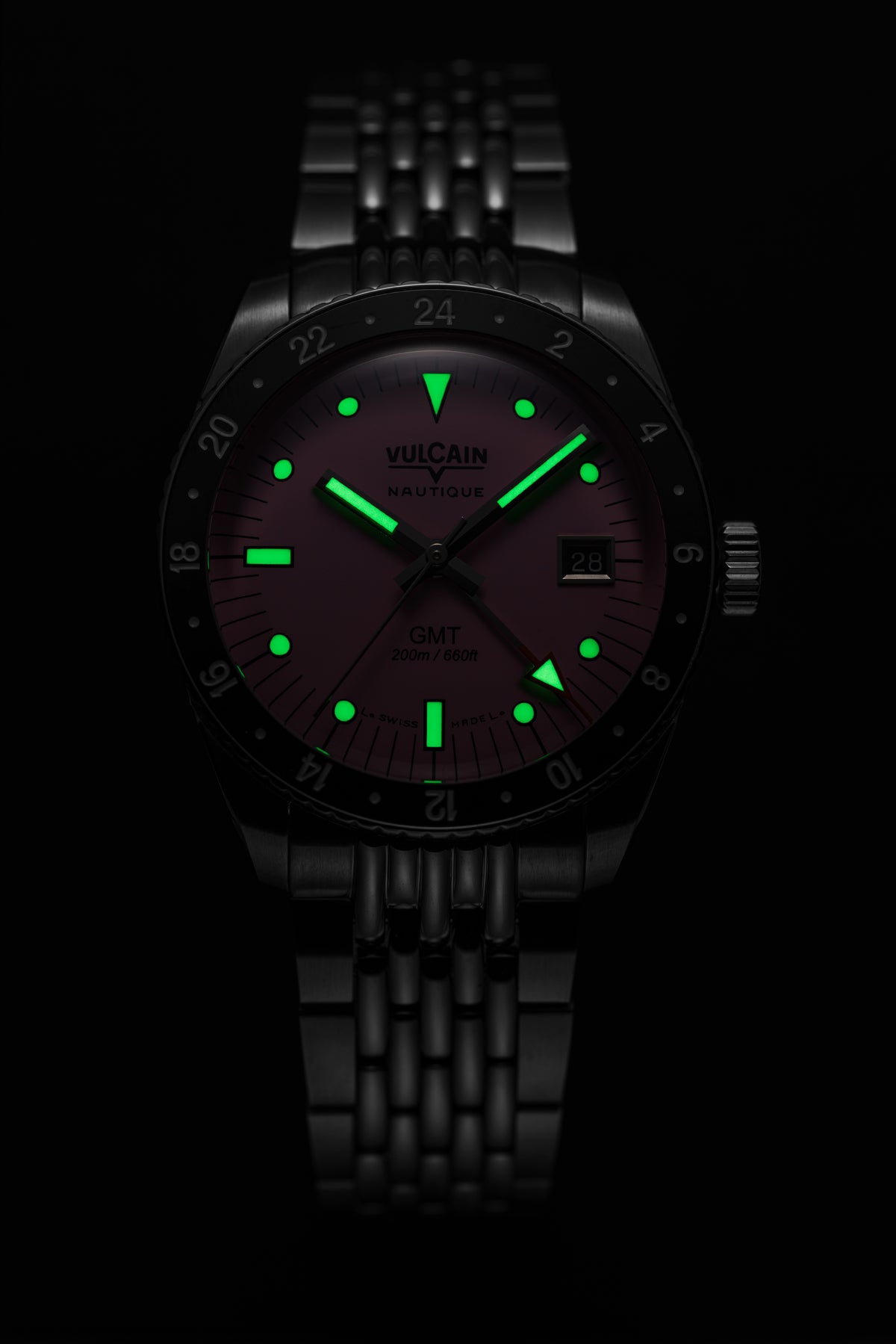 Vulcain Nautique Skindiver GMT Pink Limited Edition 680174BL7.BHM287