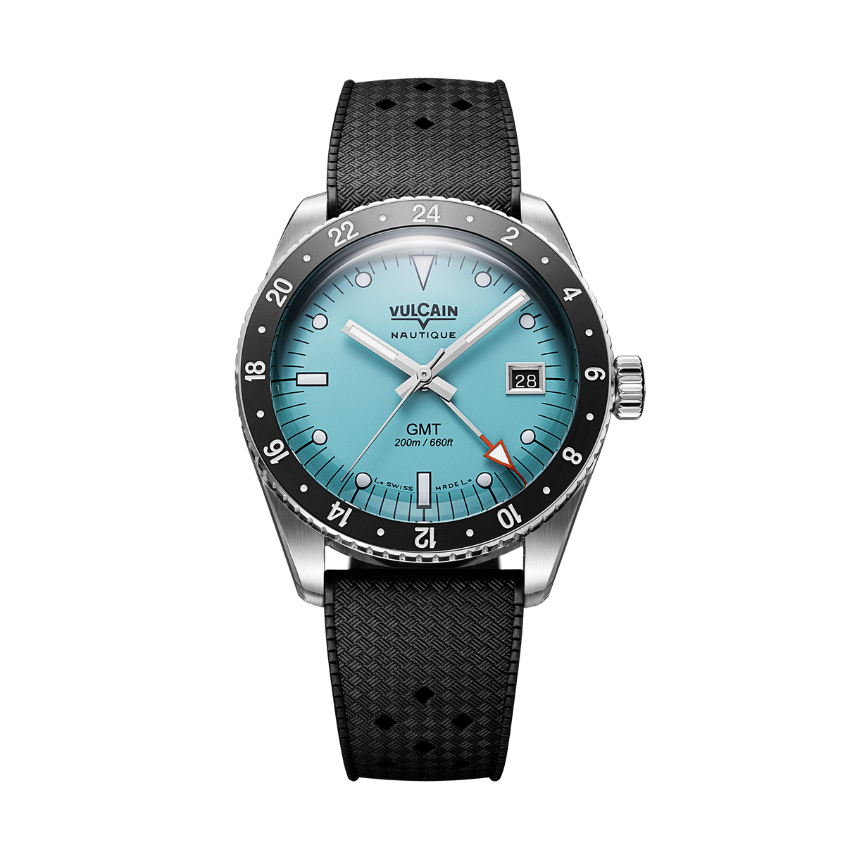 Vulcain Nautique Skindiver GMT Light Blue Limited Edition 680174BM7.BAR200