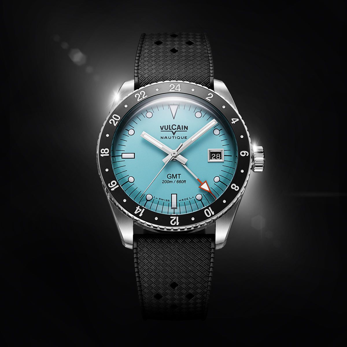 Vulcain Nautique Skindiver GMT Light Blue Limited Edition 680174BM7.BAR200