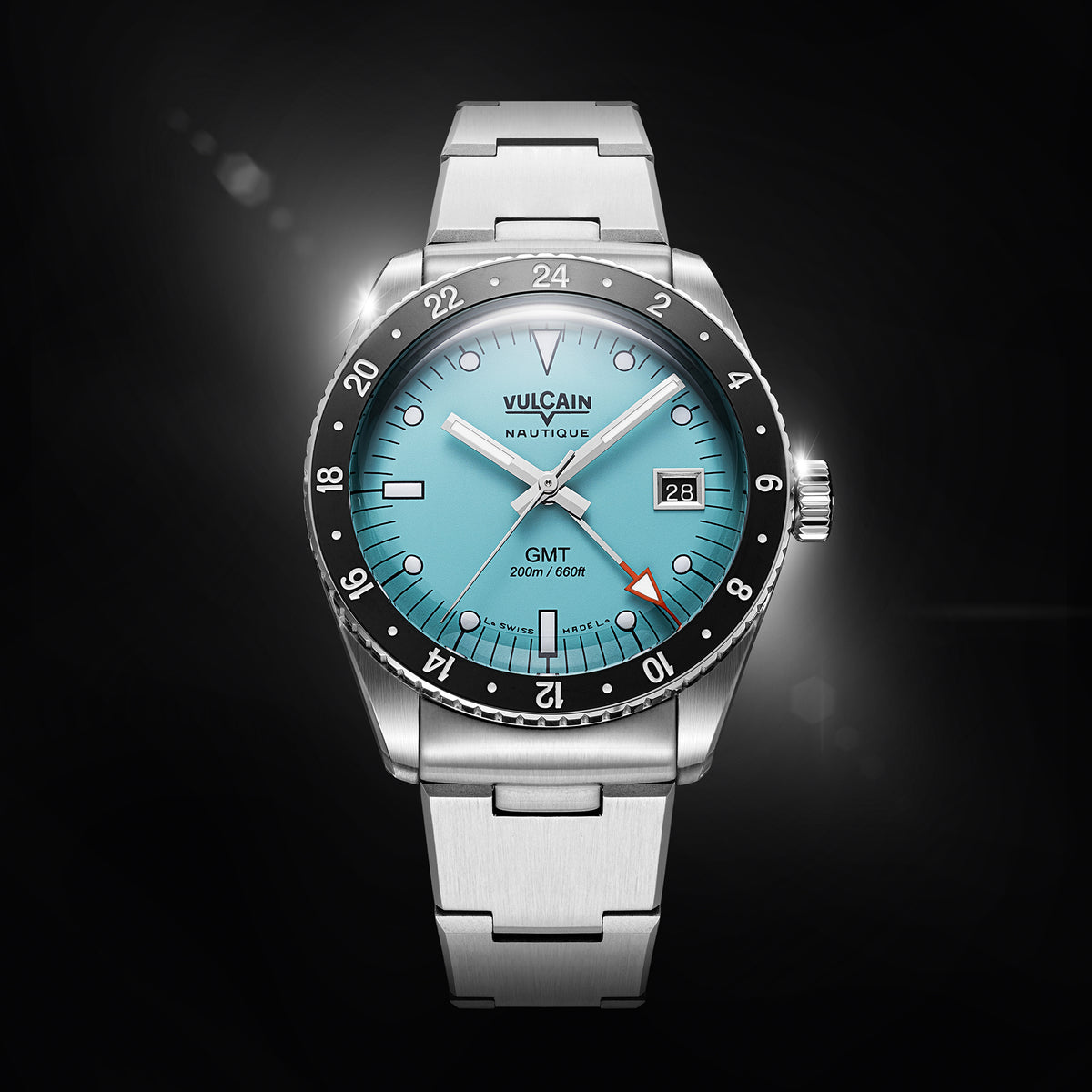 Vulcain Nautique Skindiver GMT Light Blue Limited Edition 680174BM7.BHM286