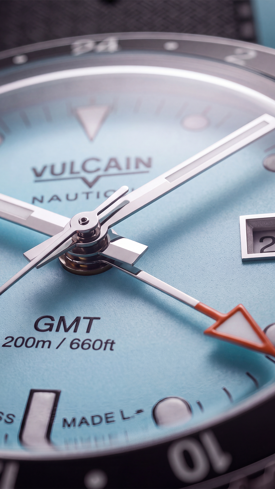 Vulcain Nautique Skindiver GMT Light Blue Limited Edition 680174BM7.BHM286
