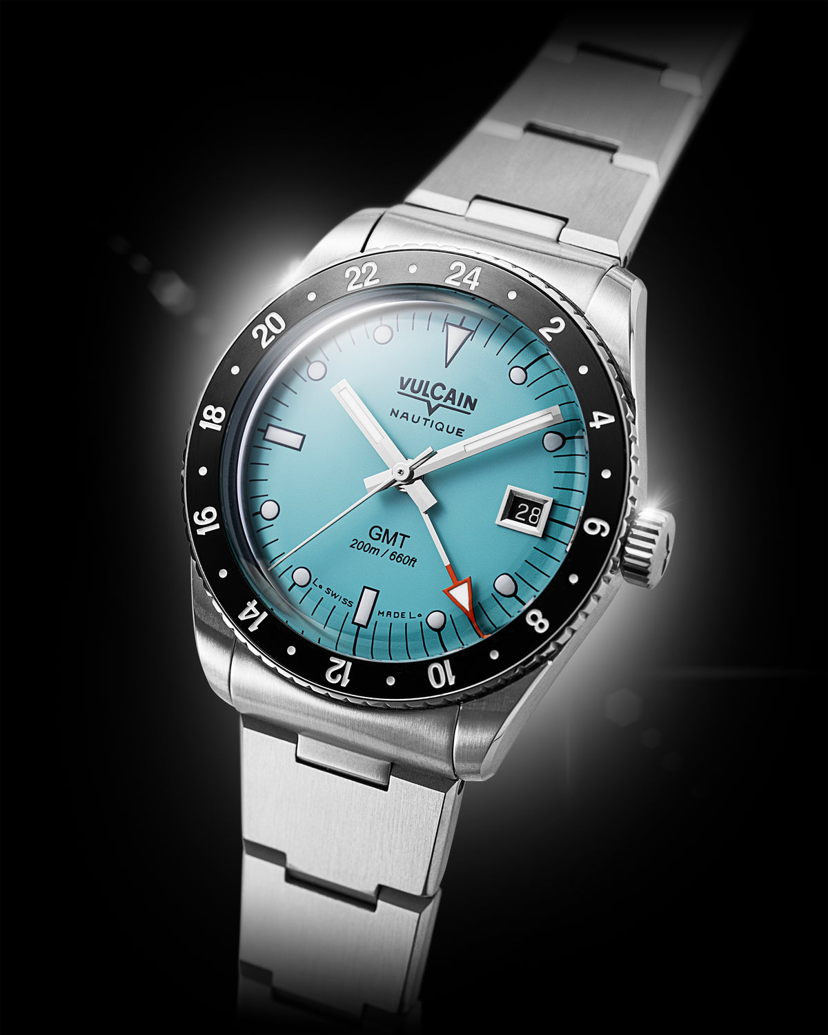 Vulcain Nautique Skindiver GMT Light Blue Limited Edition 680174BM7.BHM286