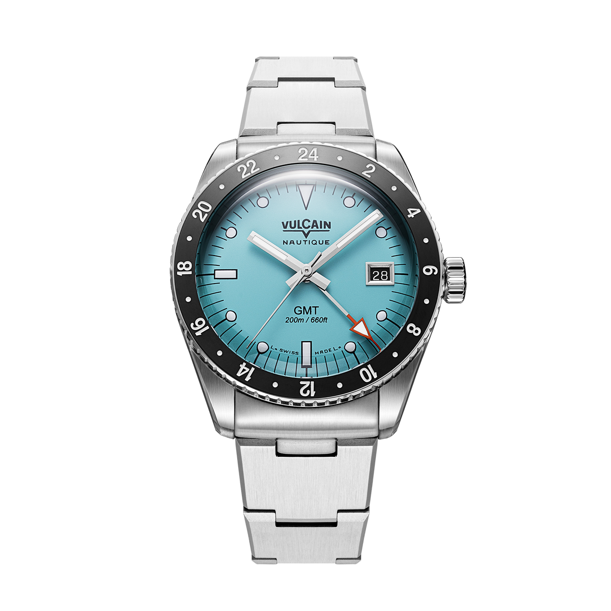 Vulcain Nautique Skindiver GMT Light Blue Limited Edition 680174BM7.BHM286