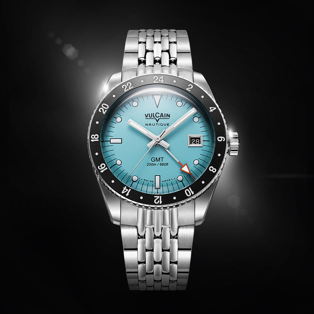 Vulcain Nautique Skindiver GMT Light Blue Limited Edition 680174BM7.BHM287