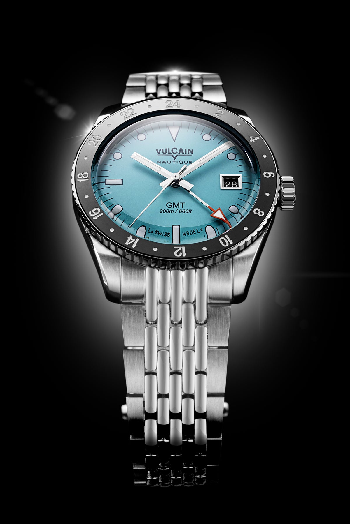 Vulcain Nautique Skindiver GMT Light Blue Limited Edition 680174BM7.BHM287
