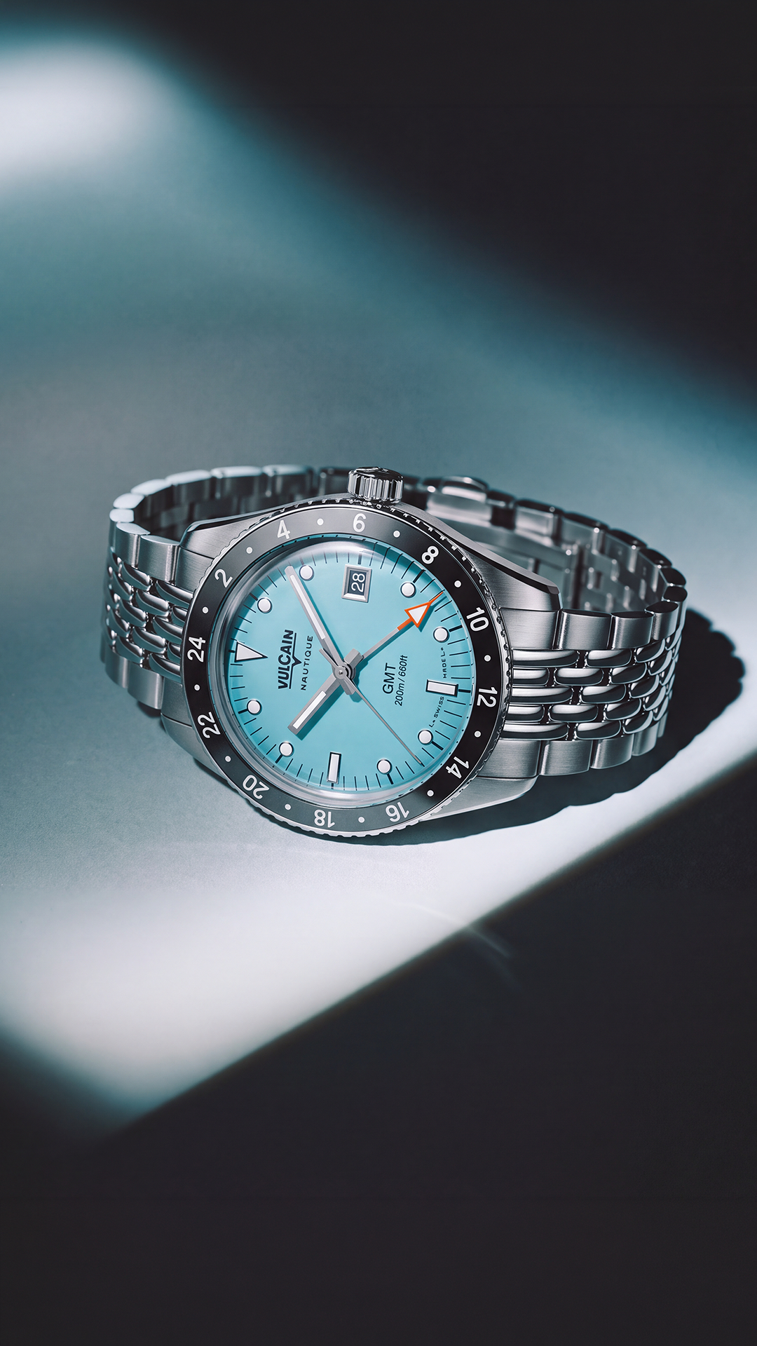 Vulcain Nautique Skindiver GMT Light Blue Limited Edition 680174BM7.BHM287