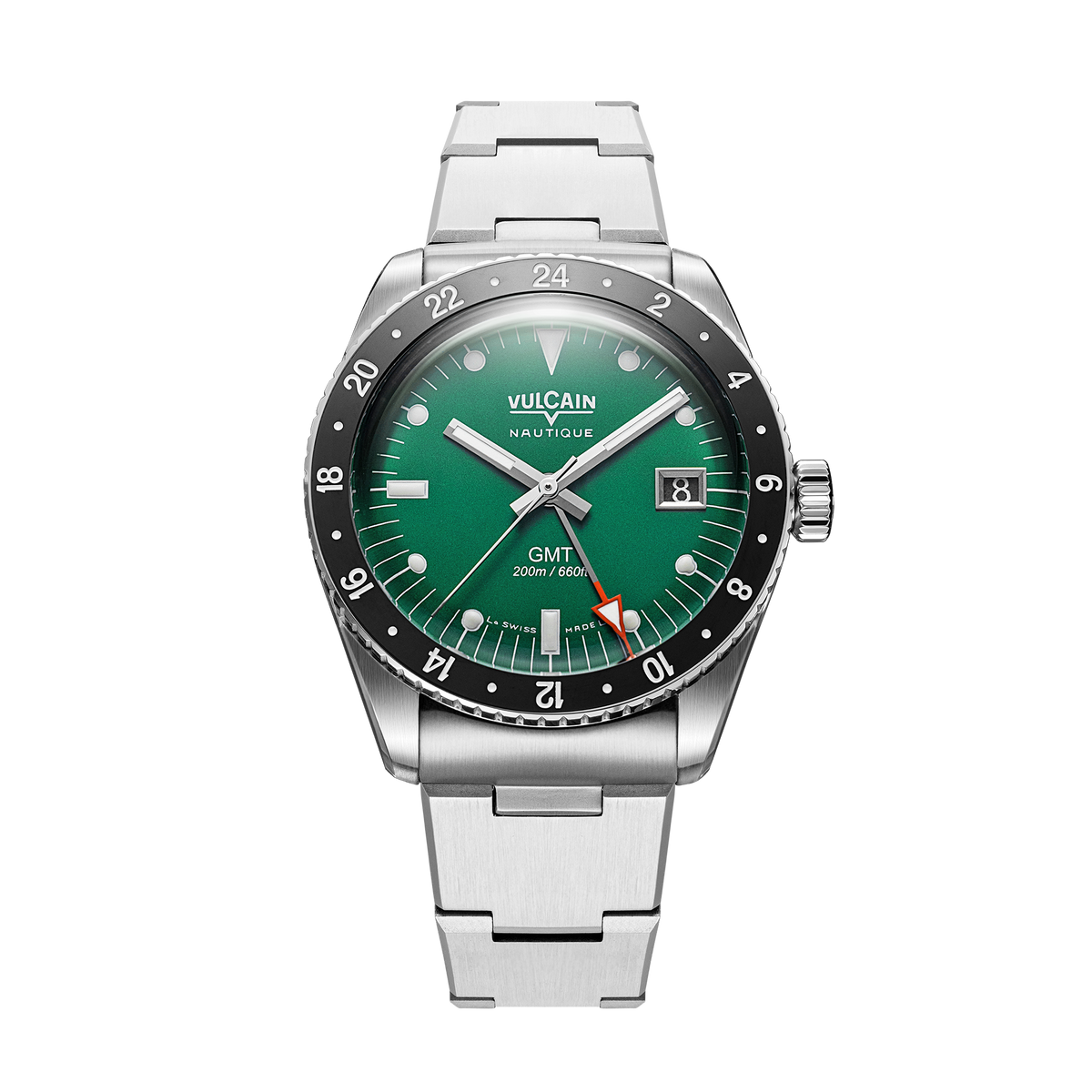 Vulcain Nautique Skindiver GMT Green Limited Edition 680174BN7.BHM286