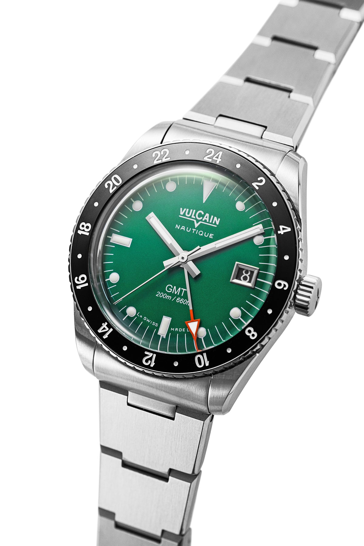 Vulcain Nautique Skindiver GMT Green Limited Edition 680174BN7.BHM286