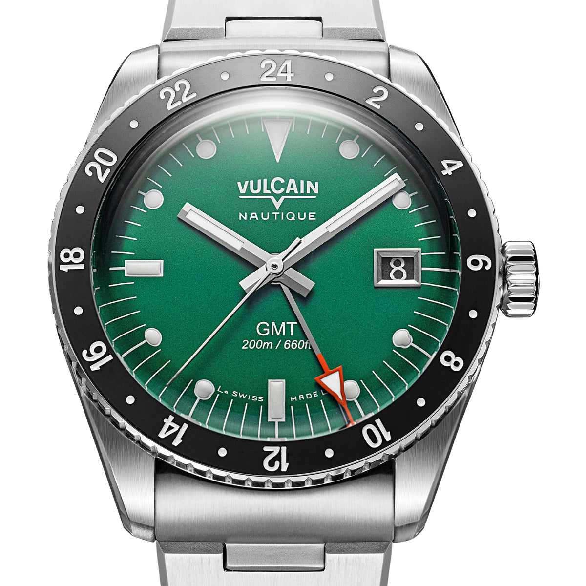 Vulcain Nautique Skindiver GMT Green Limited Edition 680174BN7.BHM286