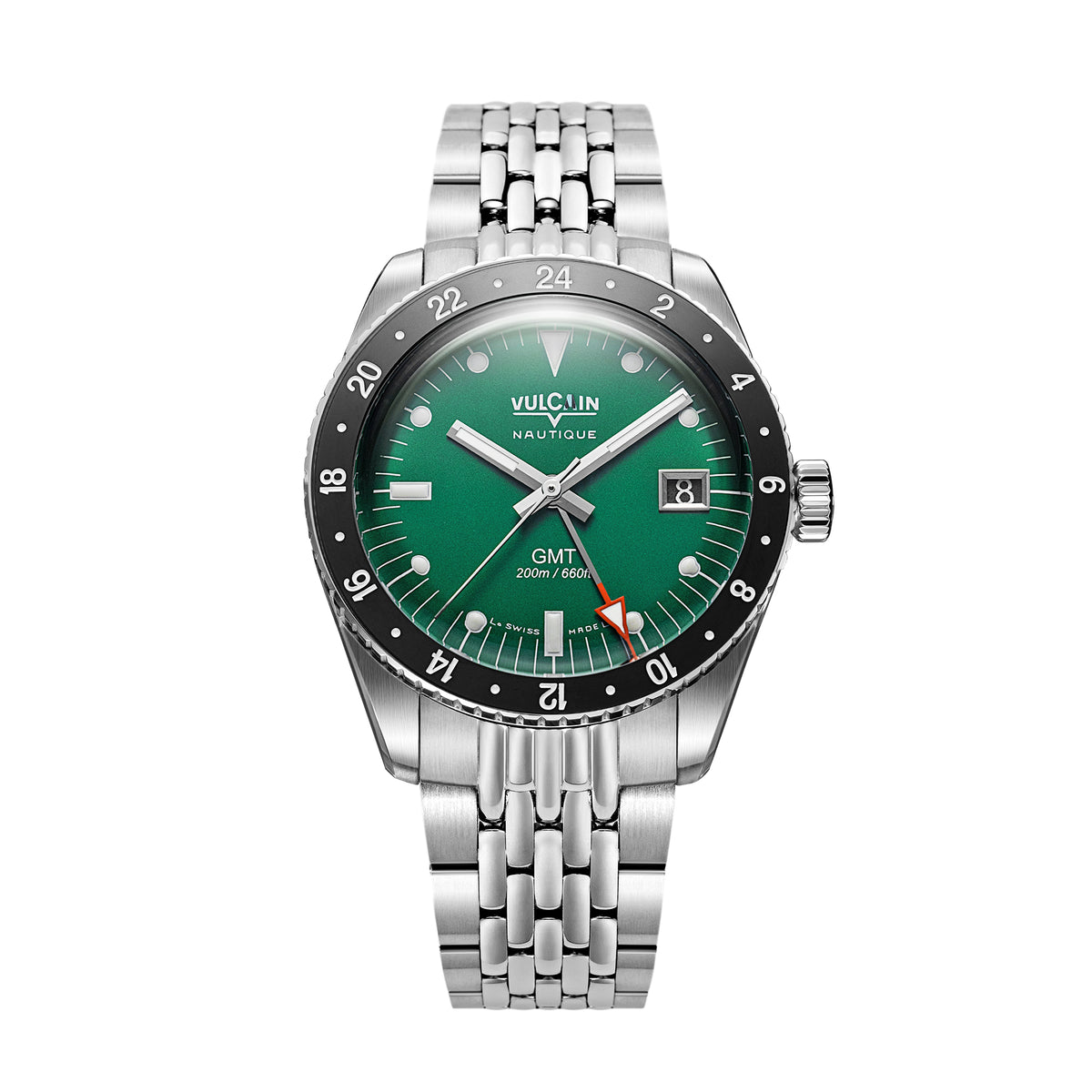 Vulcain Nautique Skindiver GMT Green Limited Edition 680174BN7.BHM287