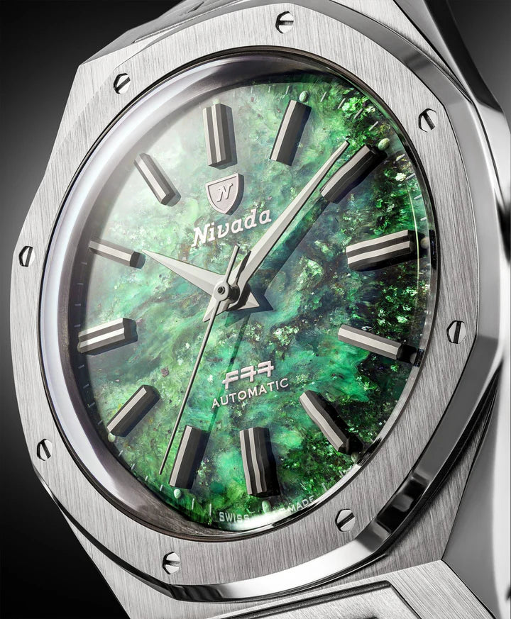 Nivada Grenchen F77 Green Aventurine MK2 38mm 68053A77