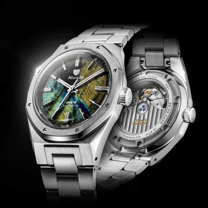 Nivada Grenchen F77 MK2 Labradorite 100 Years 38mm 68054A77