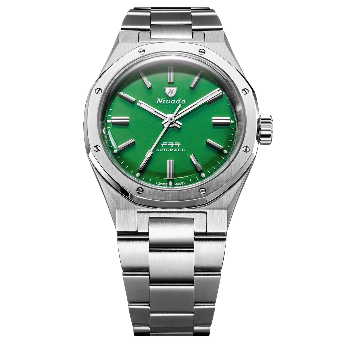 Nivada Grenchen F77 MK2 Jade 100 Years 38mm 68055A77