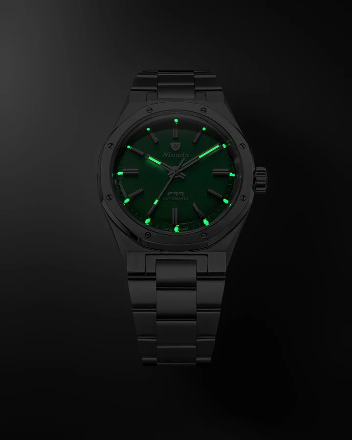 Nivada Grenchen F77 MK2 Jade 100 Years 38mm 68055A77