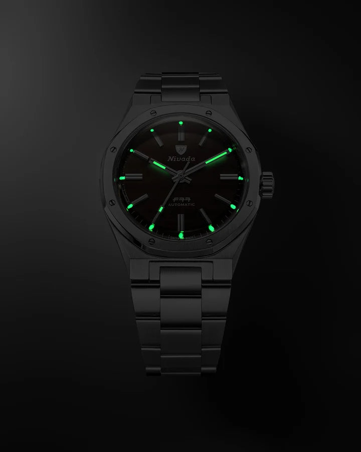 Nivada Grenchen F77 MK2 Smoky Quartz 100 Years 38mm 68060A77