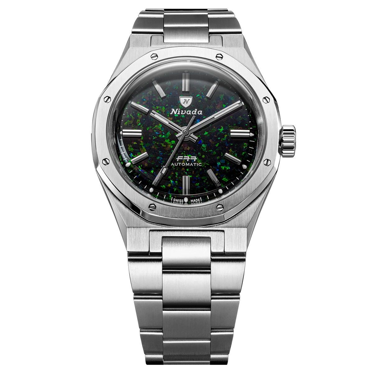 Nivada Grenchen F77 MK2 Black Opal 100 Years 38mm 68062A77