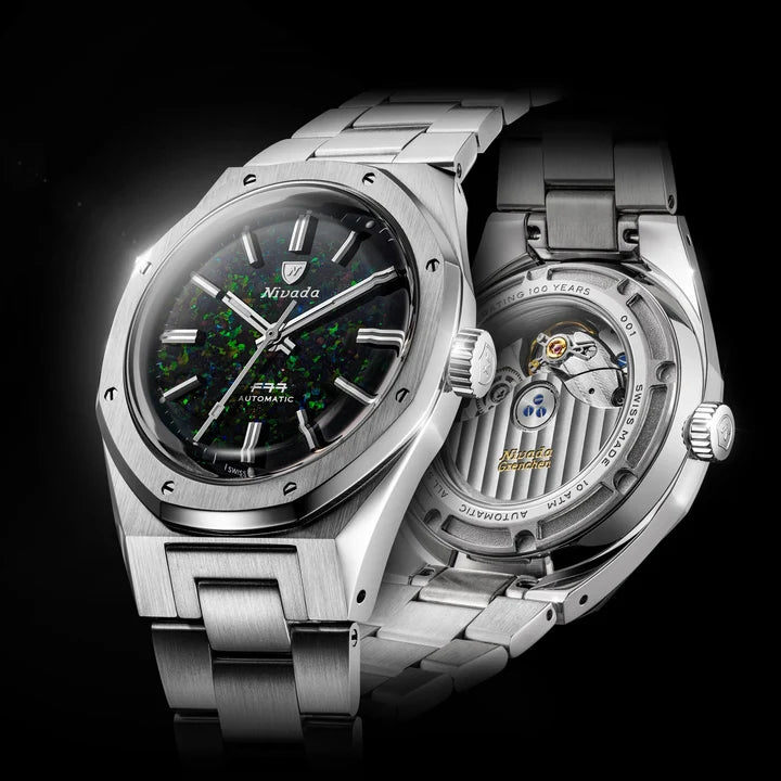 Nivada Grenchen F77 MK2 Black Opal 100 Years 38mm 68062A77