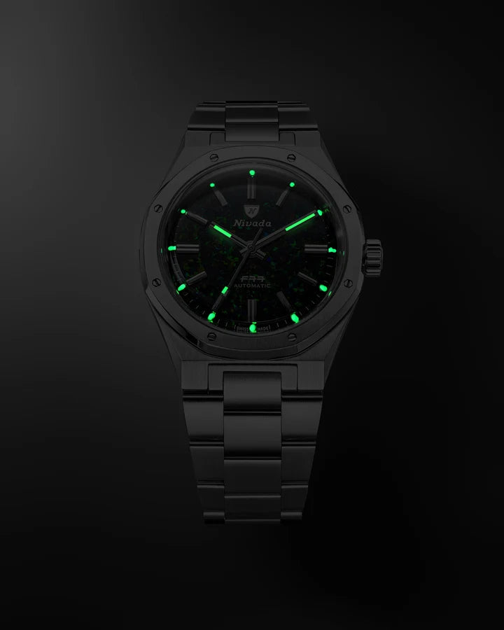 Nivada Grenchen F77 MK2 Black Opal 100 Years 38mm 68062A77