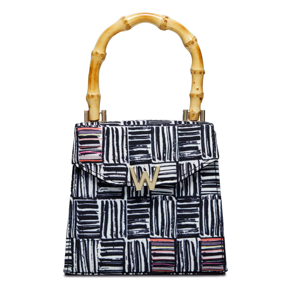Evie Collection Small Bag with Electic Weave Print