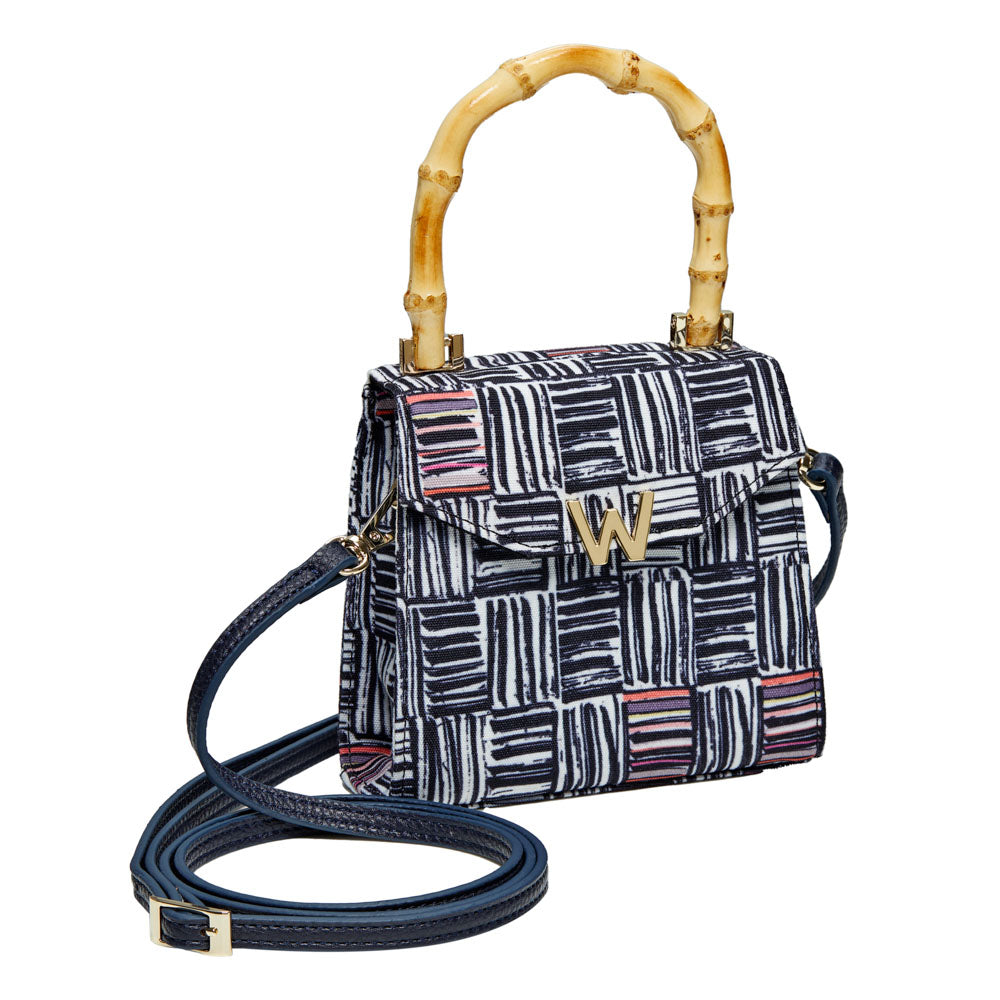 Evie Collection Small Bag with Electic Weave Print