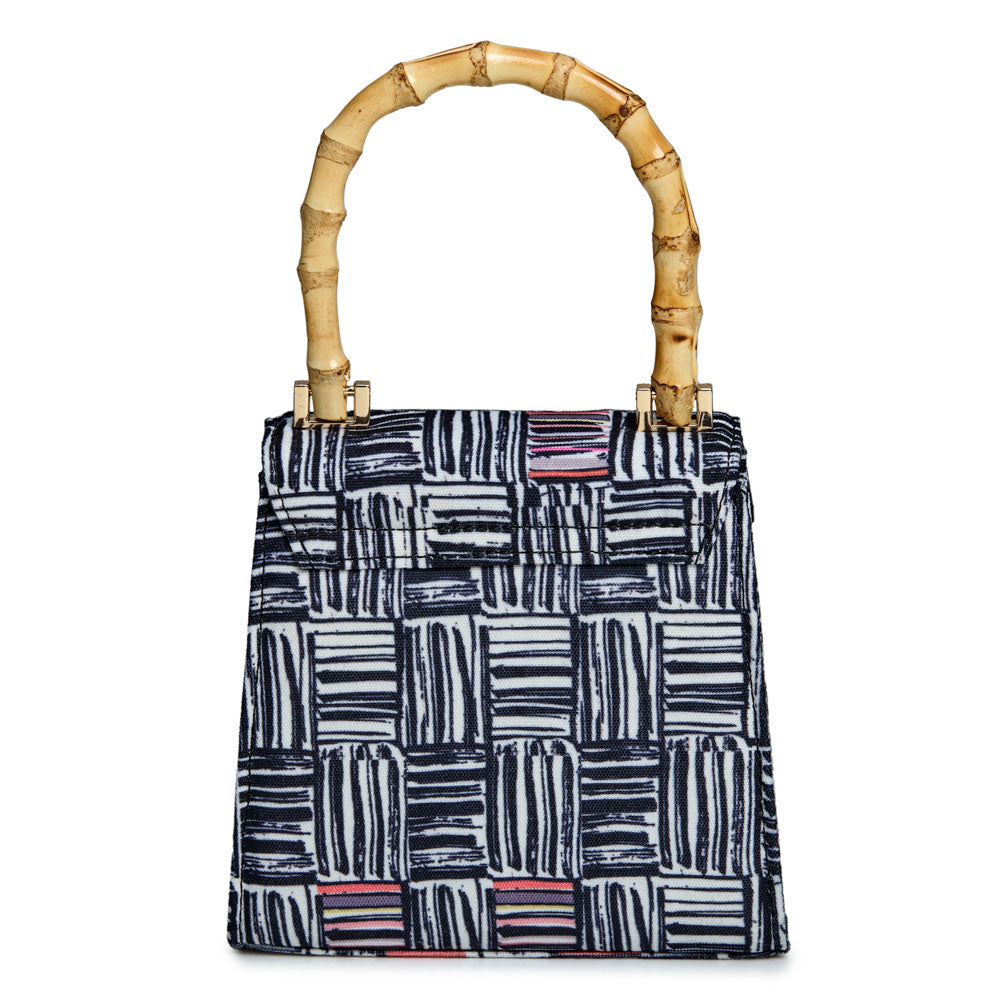 Evie Collection Small Bag with Electic Weave Print