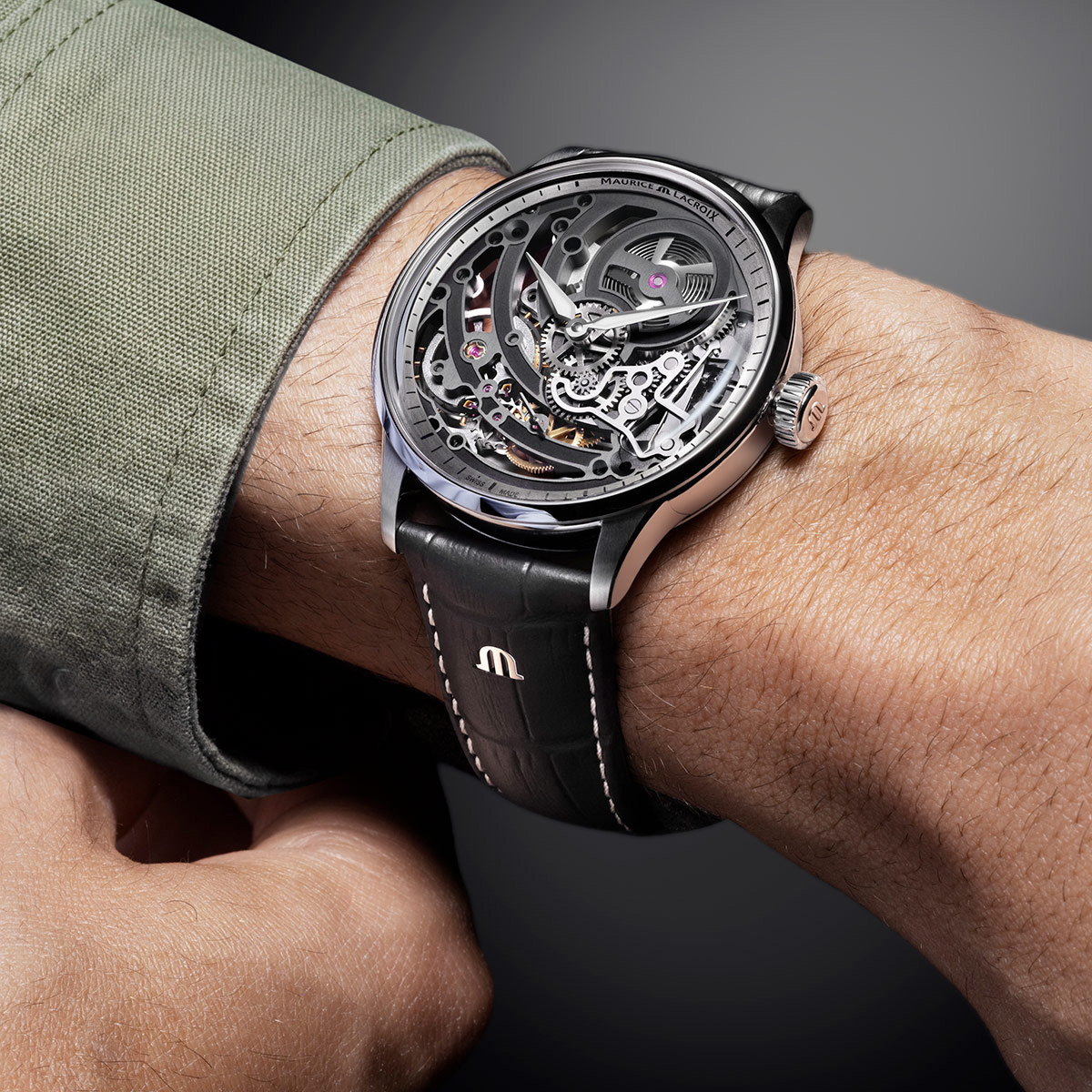 Maurice Lacroix 1975 Master Skeleton 758108-SS001-090-2