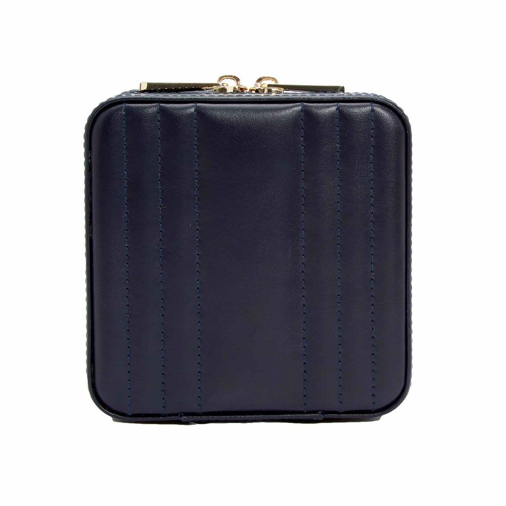 Boîte à bijoux en cuir Wolf 1834 Maria - Bleu Marine 766217