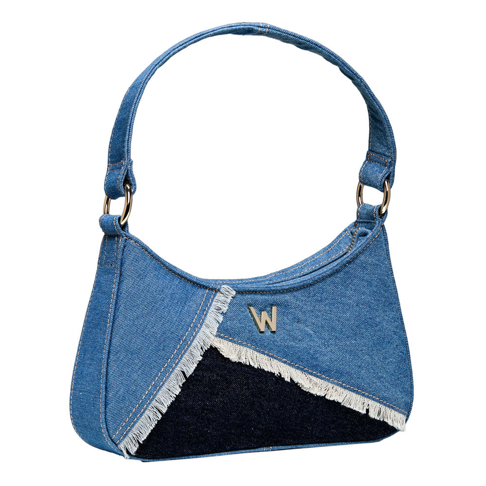 Mimi Swirl Shoulder Bag with Scarf Limited Edition – Patchwork Denim