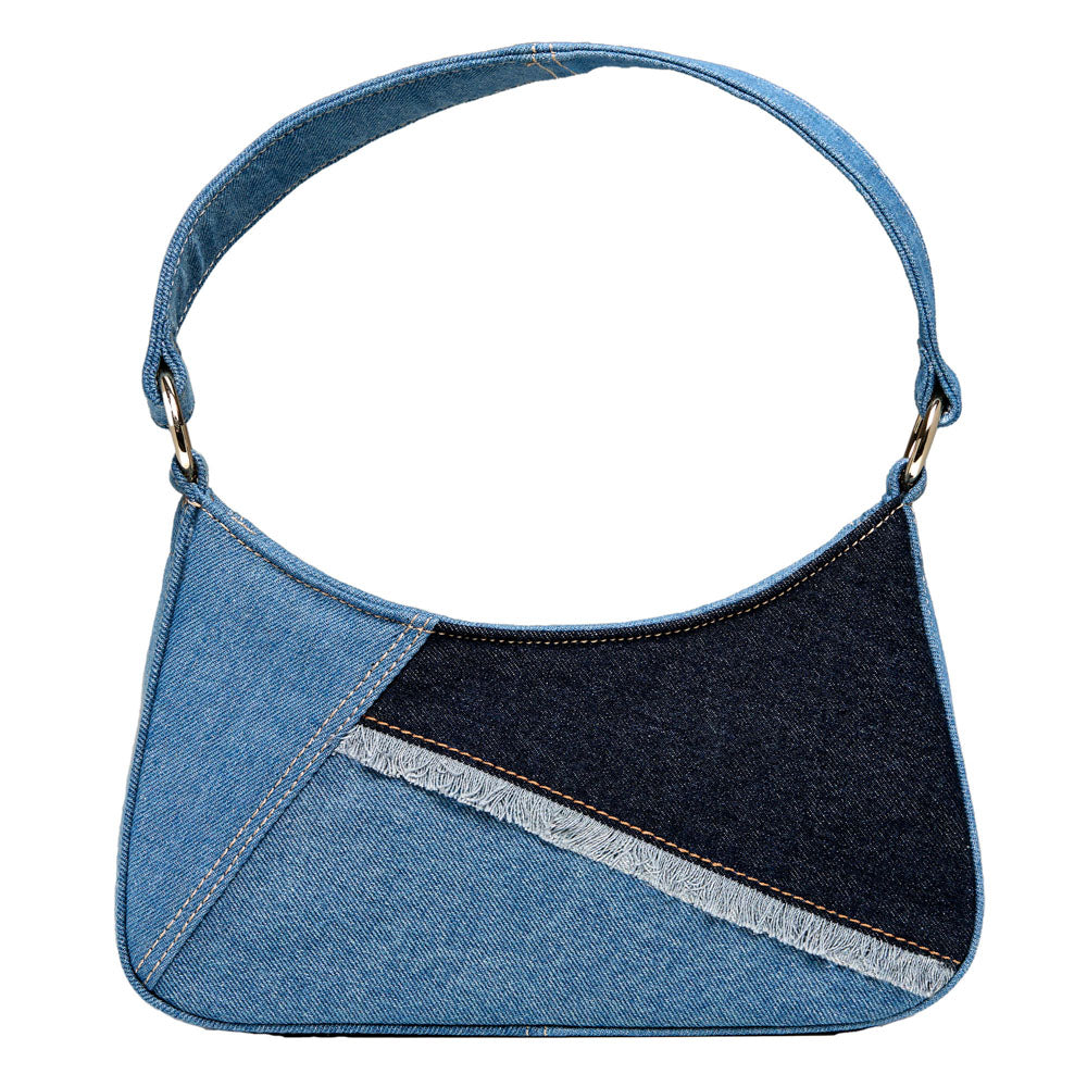 Mimi Swirl Shoulder Bag with Scarf Limited Edition – Patchwork Denim
