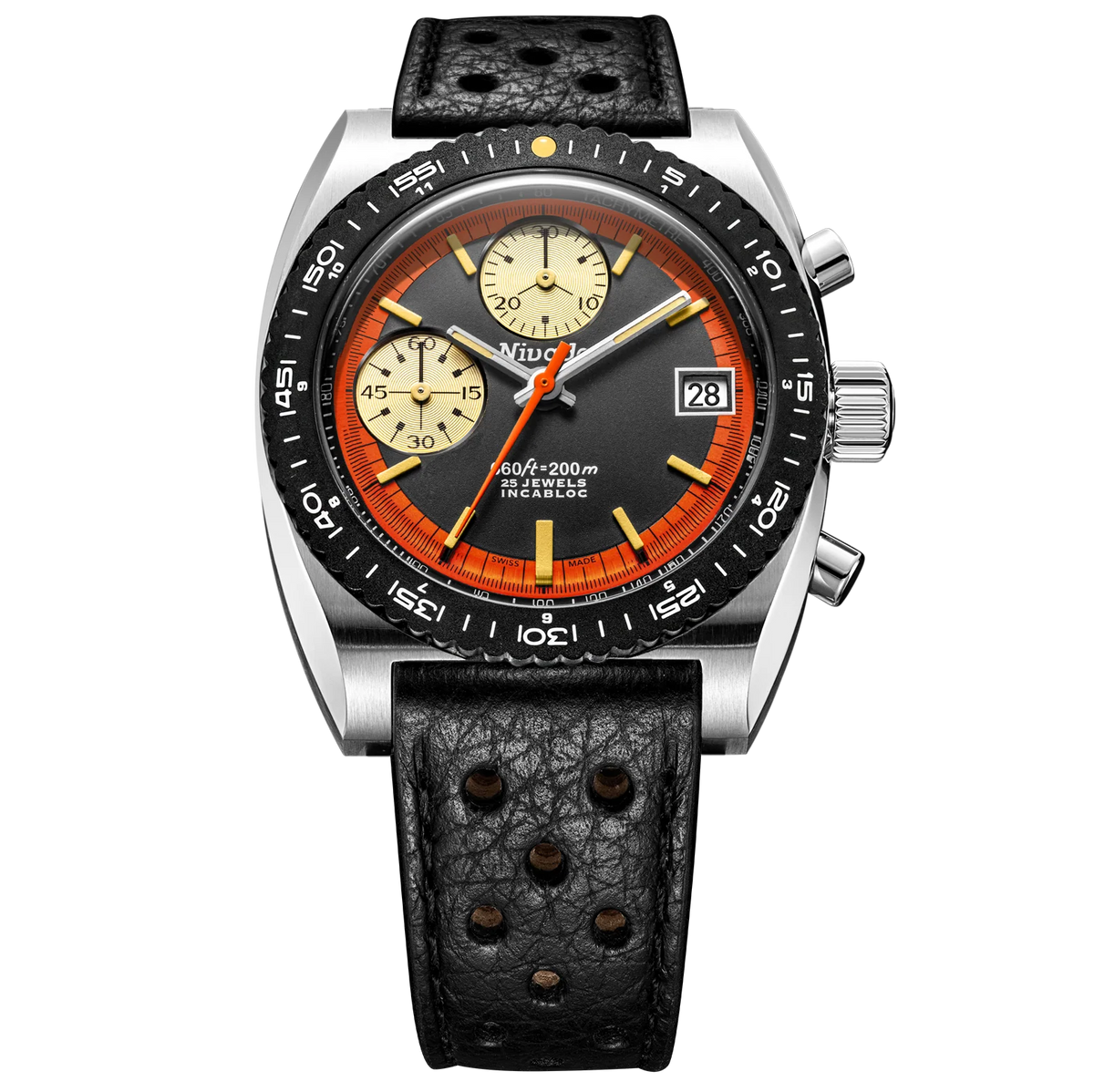 Nivada Grenchen Autochron Orange Automatic 77004A10