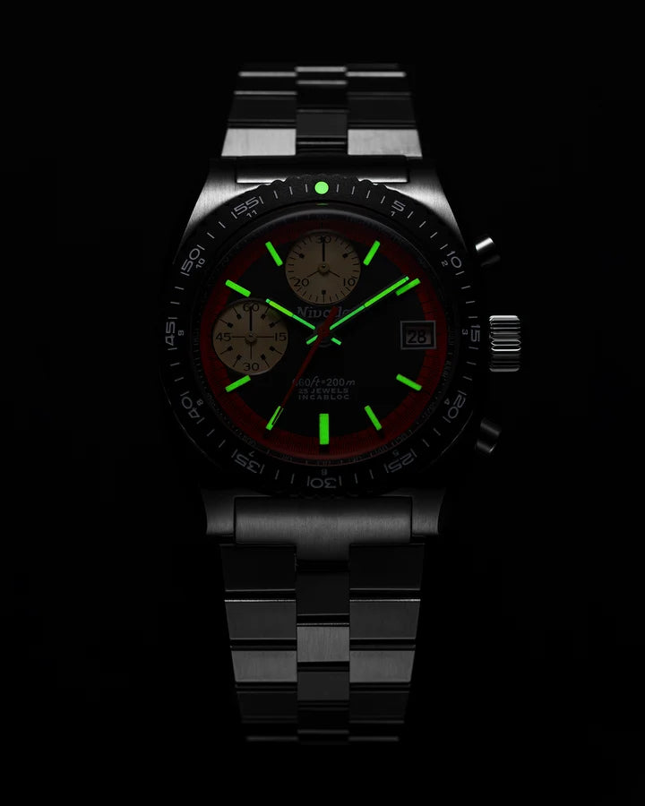 Nivada Grenchen Autochron Orange Automatic 77004A45