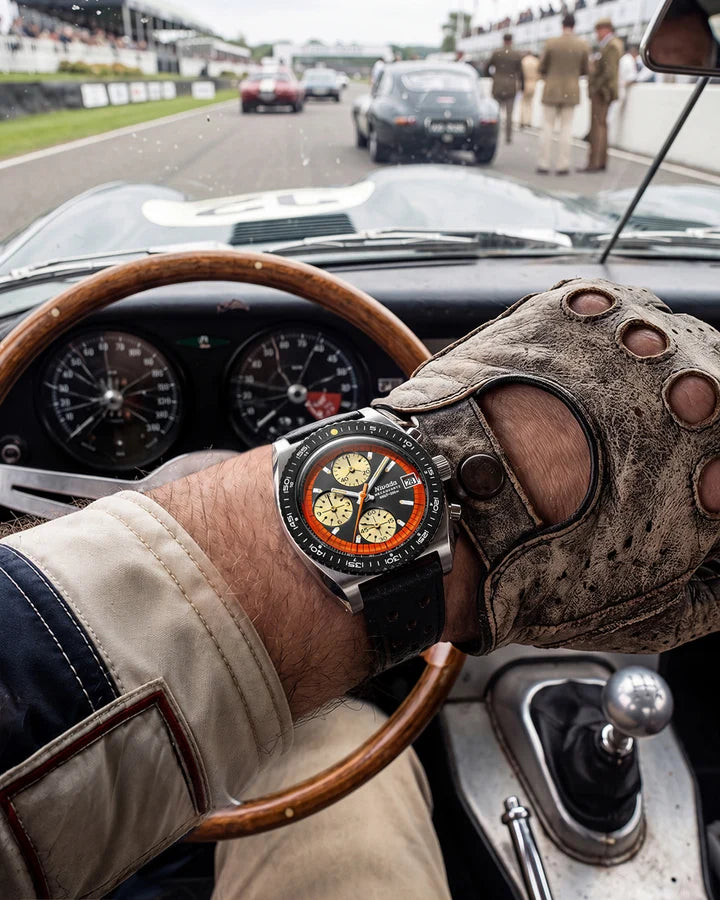 Nivada Grenchen Autochron Orange Mecaquartz 77004Q10