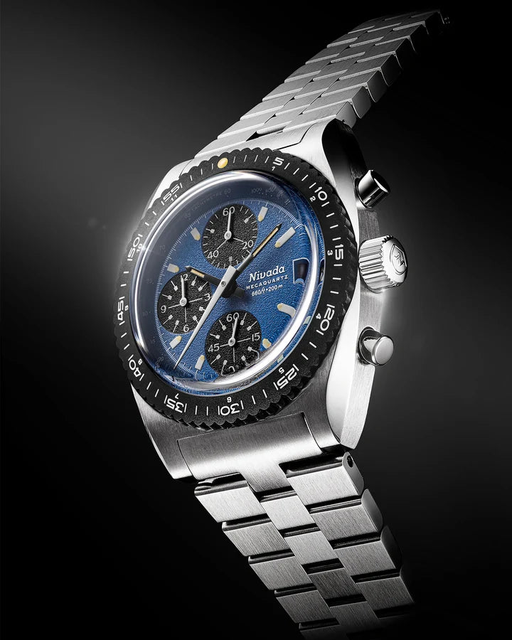 Nivada Grenchen Autochron Blue Mecaquartz 77005Q45