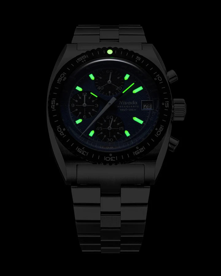 Nivada Grenchen Autochron Blue Mecaquartz 77005Q45