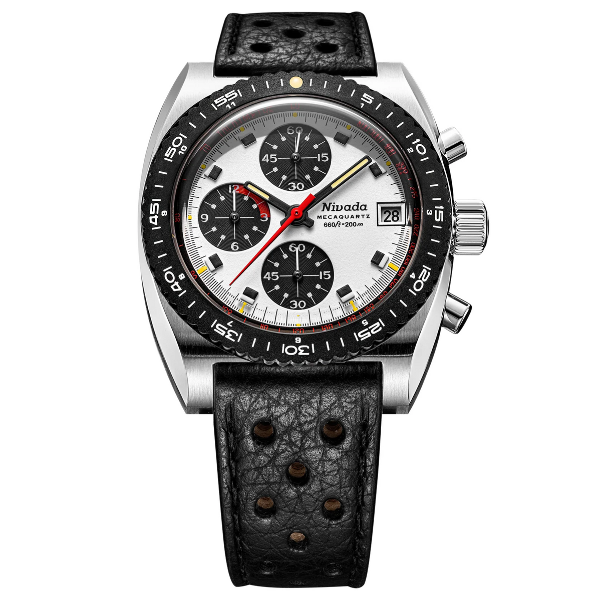 Nivada Grenchen Autochron Panda Mecaquartz 77006Q10