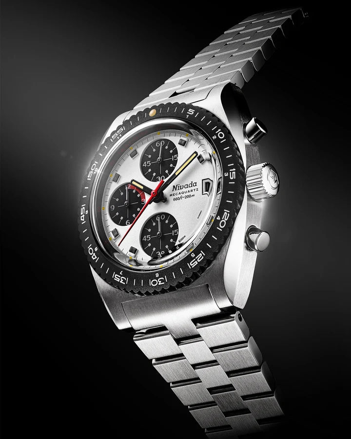 Nivada Grenchen Autochron Panda Mecaquartz 77006Q45