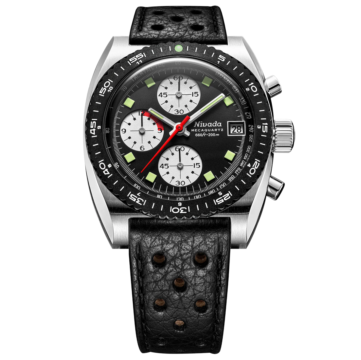 Nivada Grenchen Autochron Reverse Panda Mecaquartz 77007Q10
