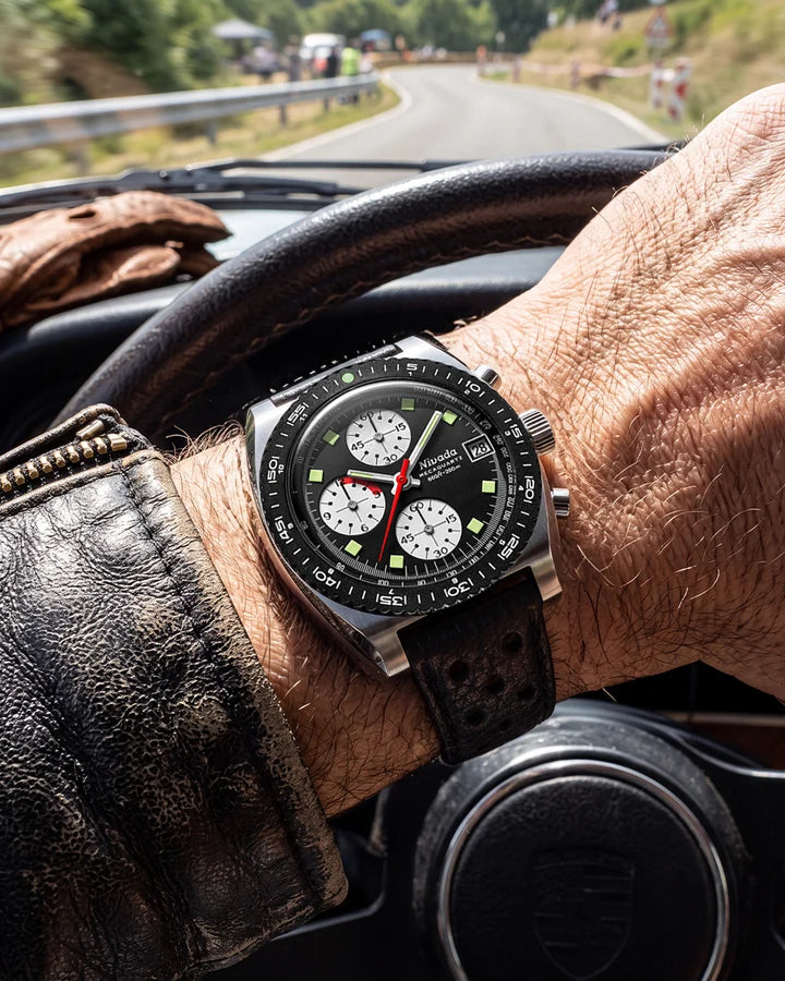 Nivada Grenchen Autochron Reverse Panda Mecaquartz 77007Q10