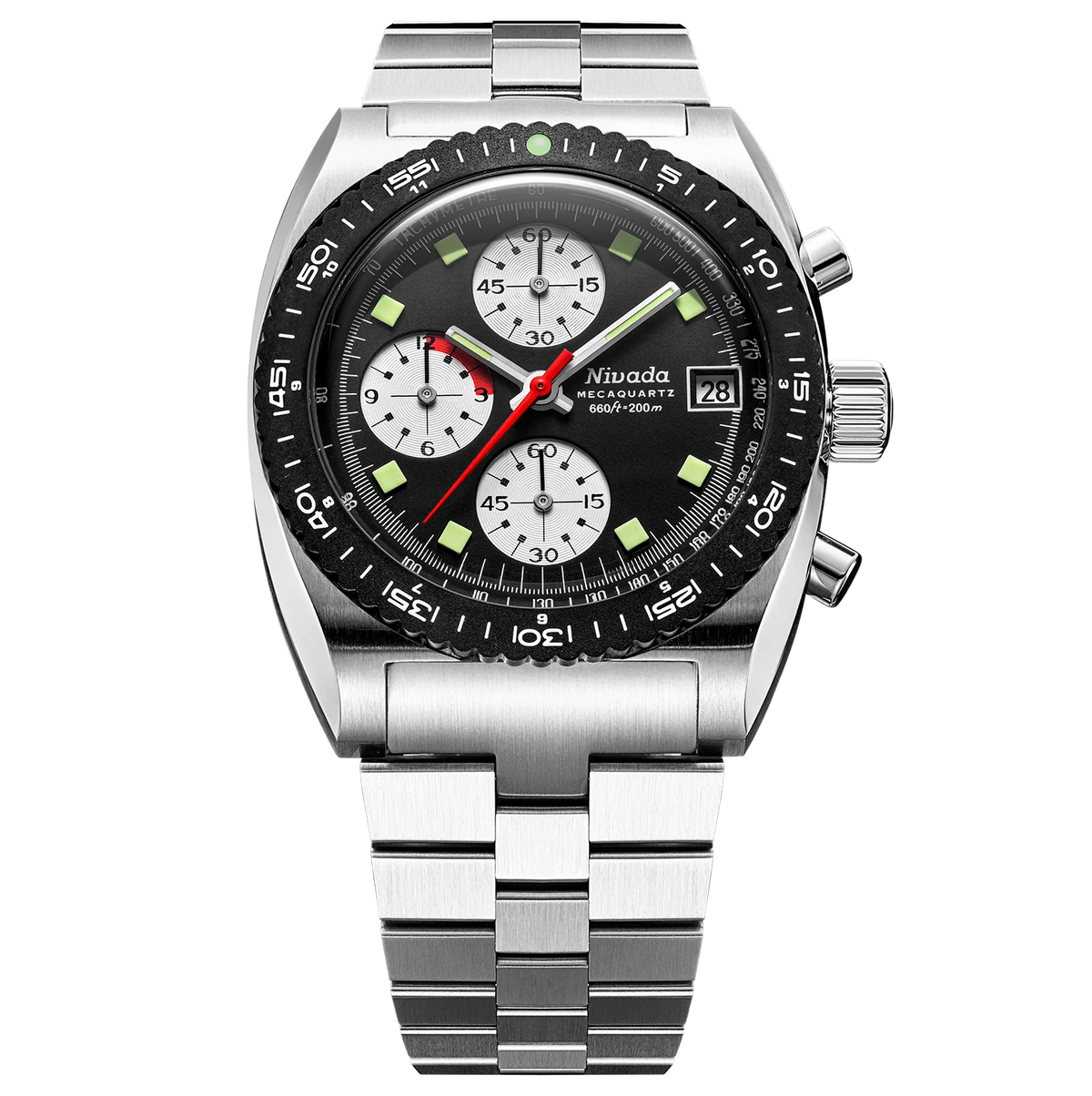 Nivada Grenchen Autochron Reverse Panda Mecaquartz 77007Q45