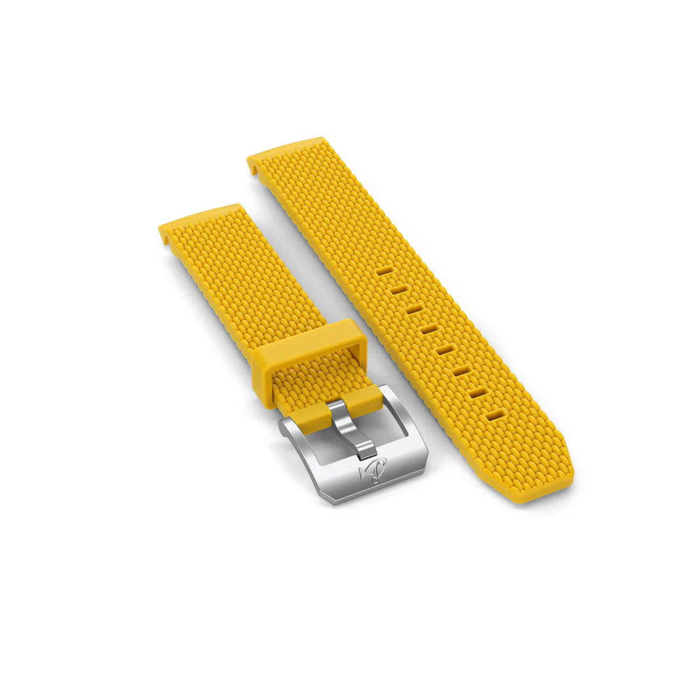 Doxa SUB 200 Standard Rubber Strap with Pin Buckle, Yellow 799.10.31-RUBBB