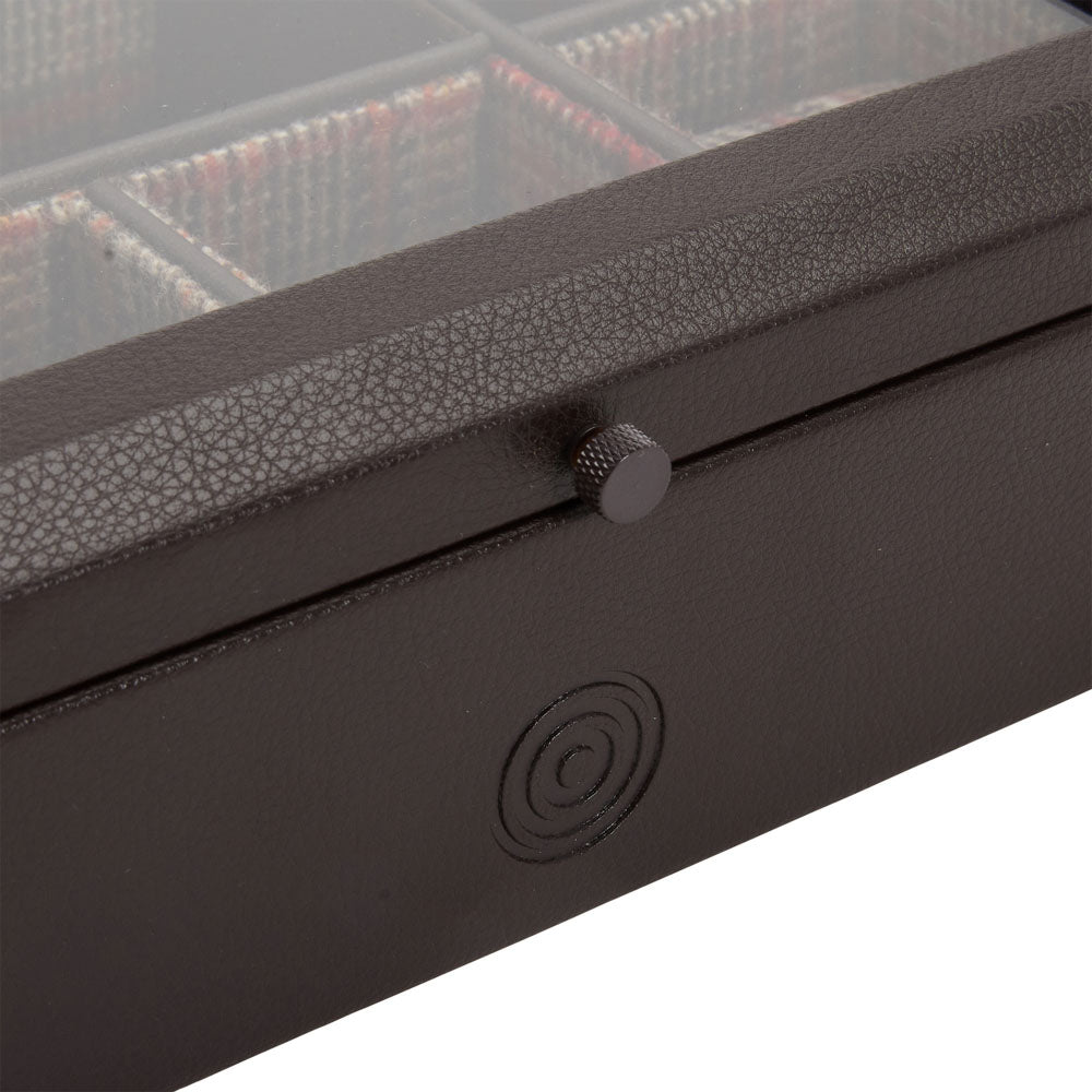 WM Brown 4 Piece Watch Accessory Box