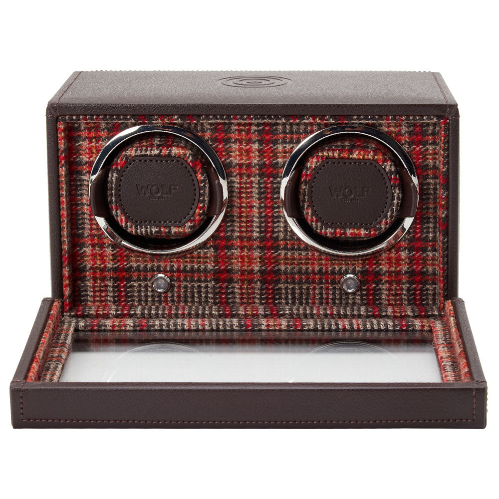 WM Brown Double Watch Winder