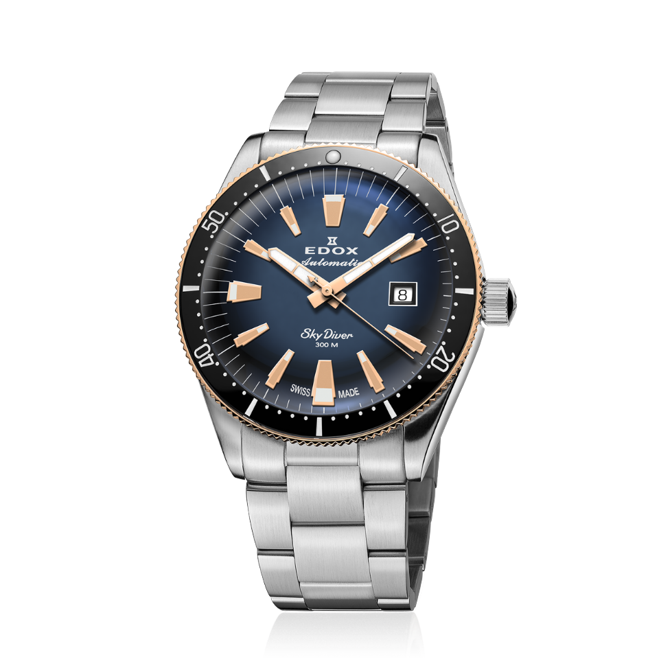 Edox Skydiver Automatic 42mm Limited Edition 80126-357RNM-BUIDR